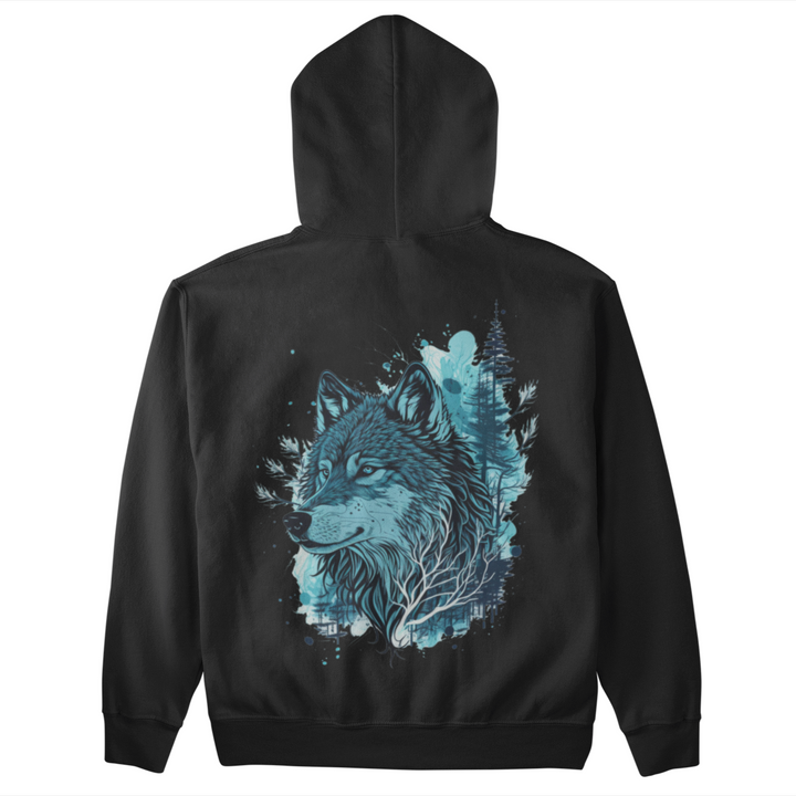 Blue Wolf  - Unisex Organic Hoodie