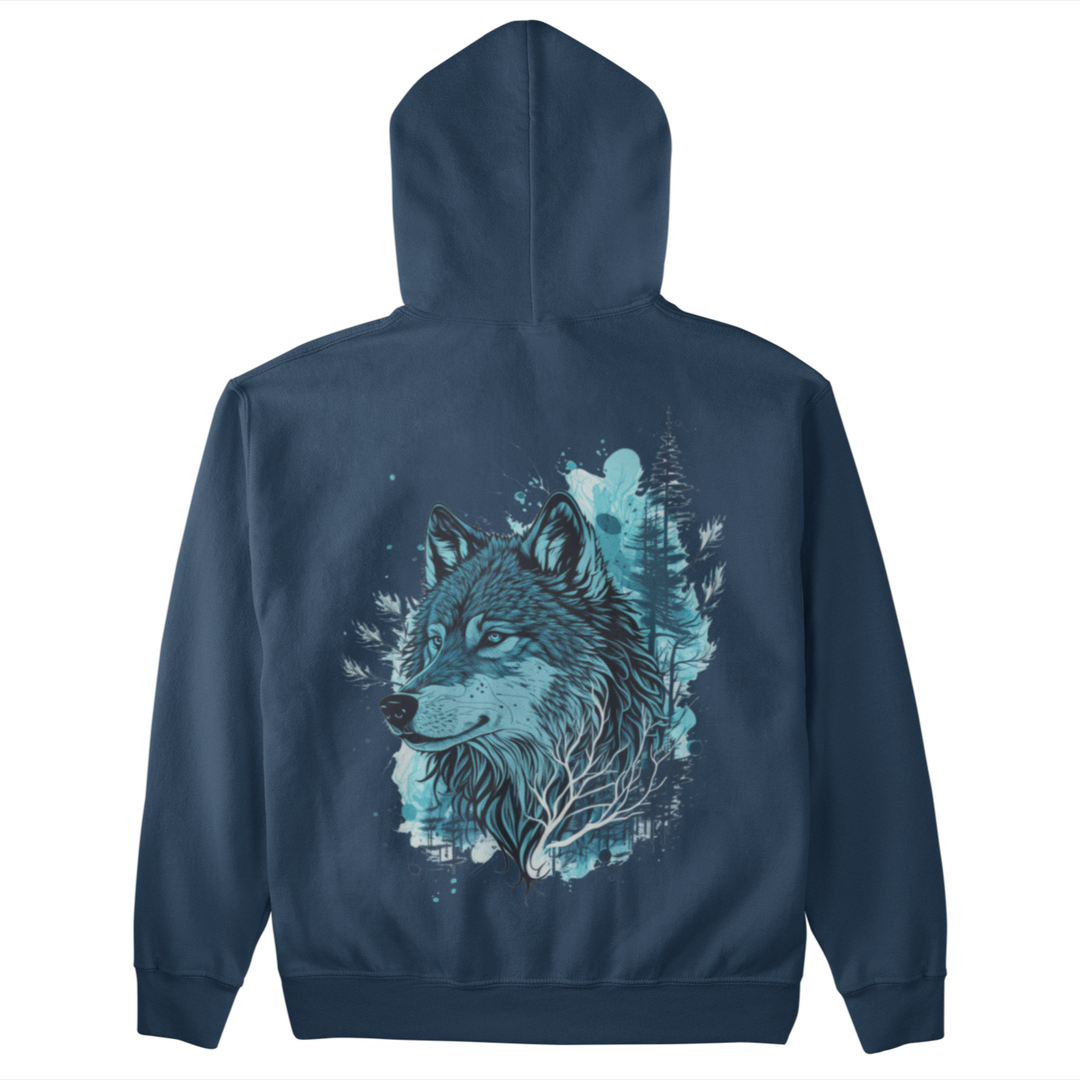 Blue Wolf - Unisex Organic Hoodie