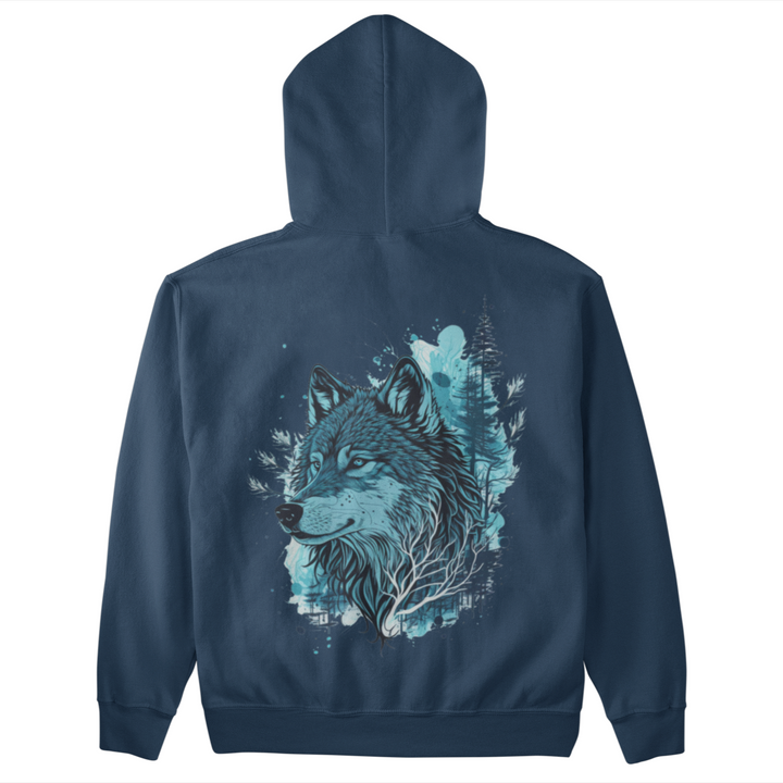 Blue Wolf  - Unisex Organic Hoodie