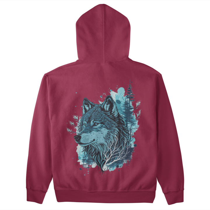 Blue Wolf  - Unisex Organic Hoodie