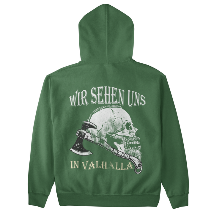 Wir sehen uns in Valhalla   - Unisex Kapuzenpullover Hoodie