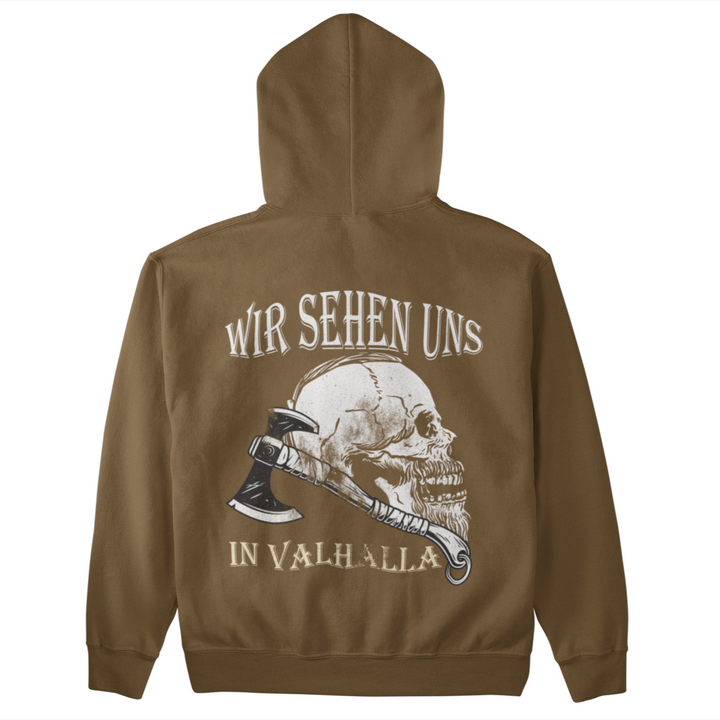 Wir sehen uns in Valhalla   - Unisex Kapuzenpullover Hoodie