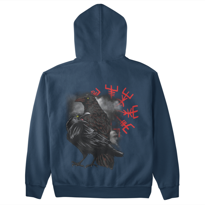 Hugin &amp; Munin - Unisex Organic Hoodie