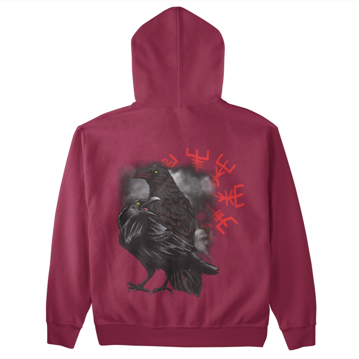 Hugin &amp; Munin - Unisex Organic Hoodie