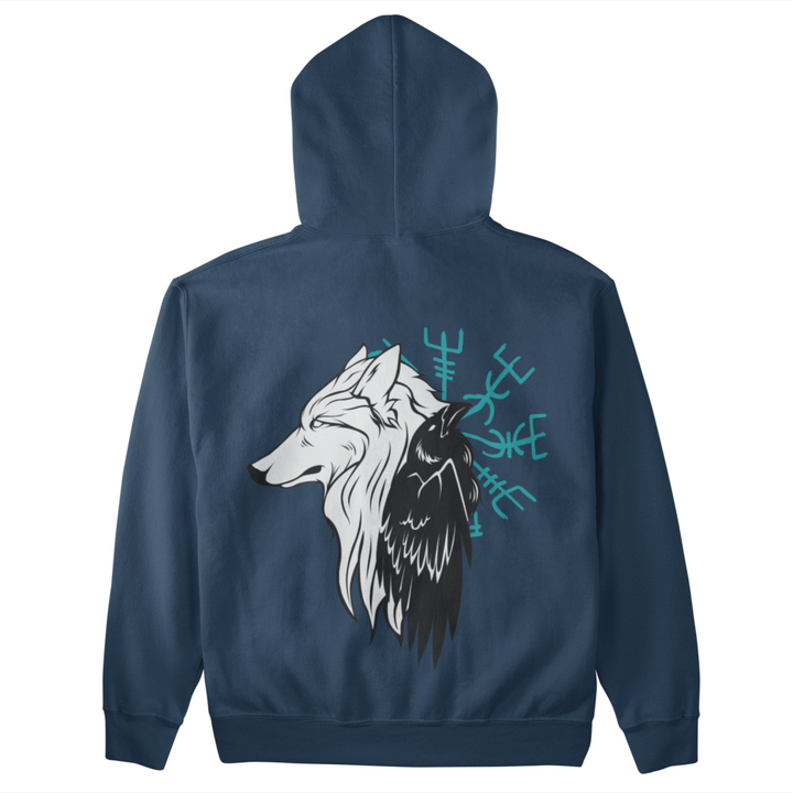 Wolf Rabe  - Unisex Kapuzenpullover Hoodie