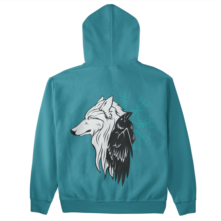 Wolf Rabe  - Unisex Kapuzenpullover Hoodie