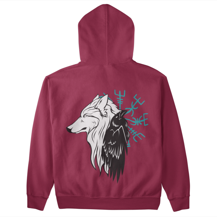 Wolf Raven  - Unisex Organic Hoodie