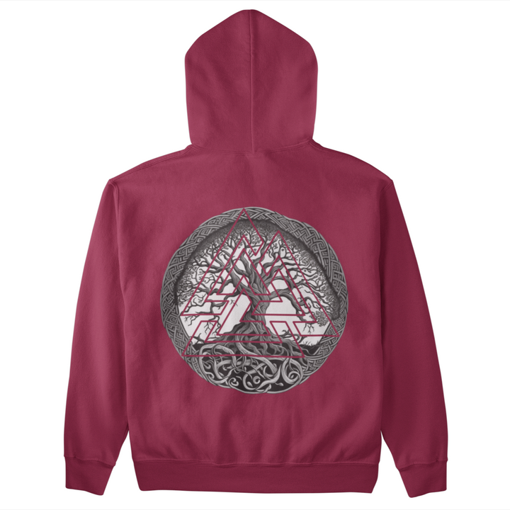 Yggdrasil Valknut  - Unisex Organic Hoodie