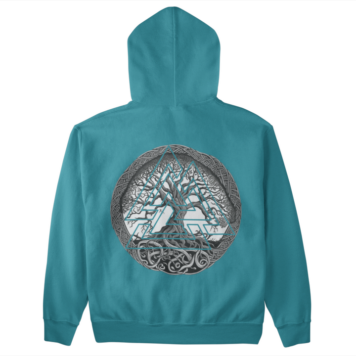 Yggdrasil Valknut   - Unisex Kapuzenpullover Hoodie