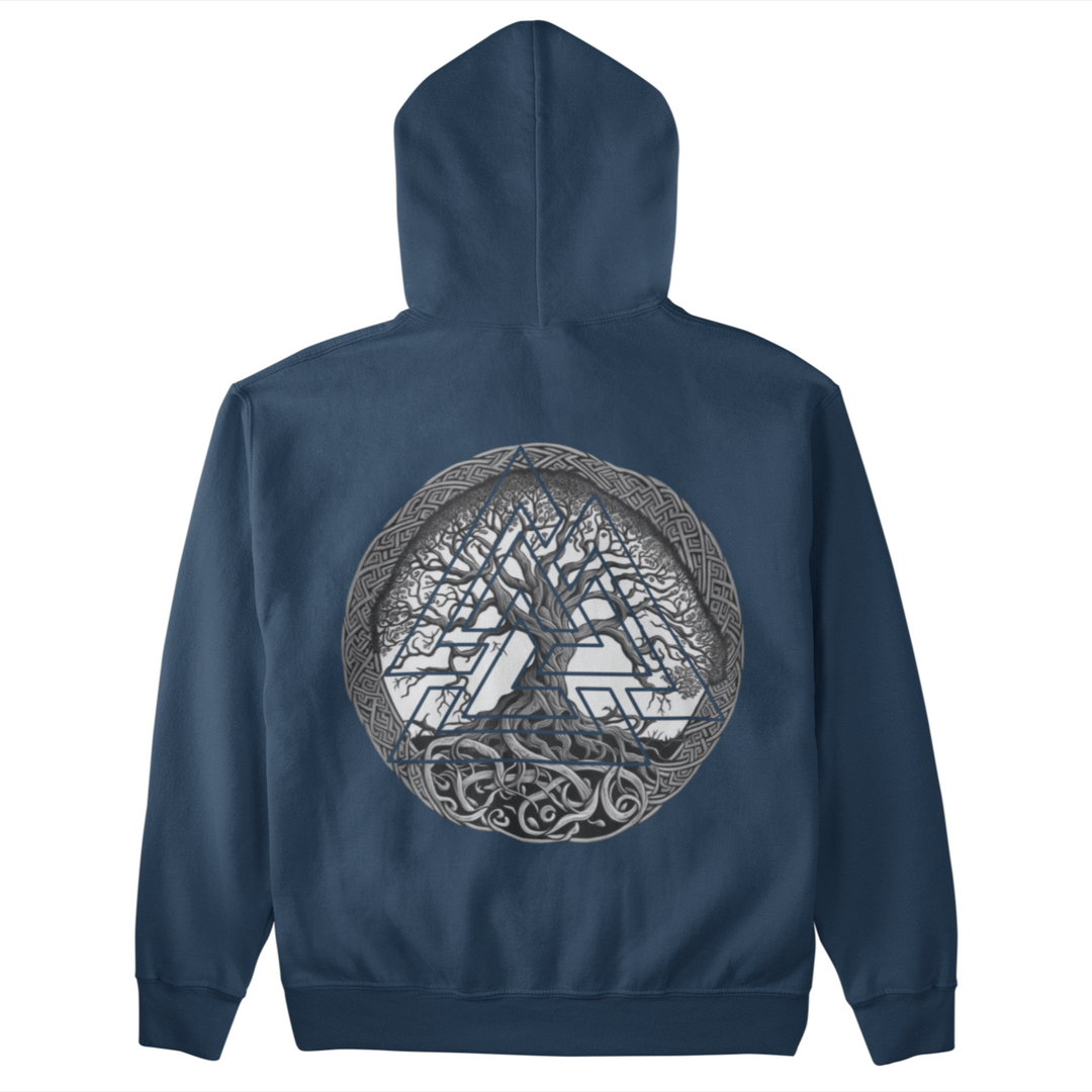 Yggdrasil Valknut   - Unisex Kapuzenpullover Hoodie