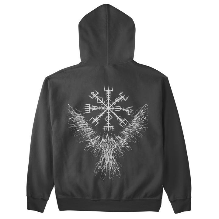 Raven Vegvisir - Unisex Organic Hoodie