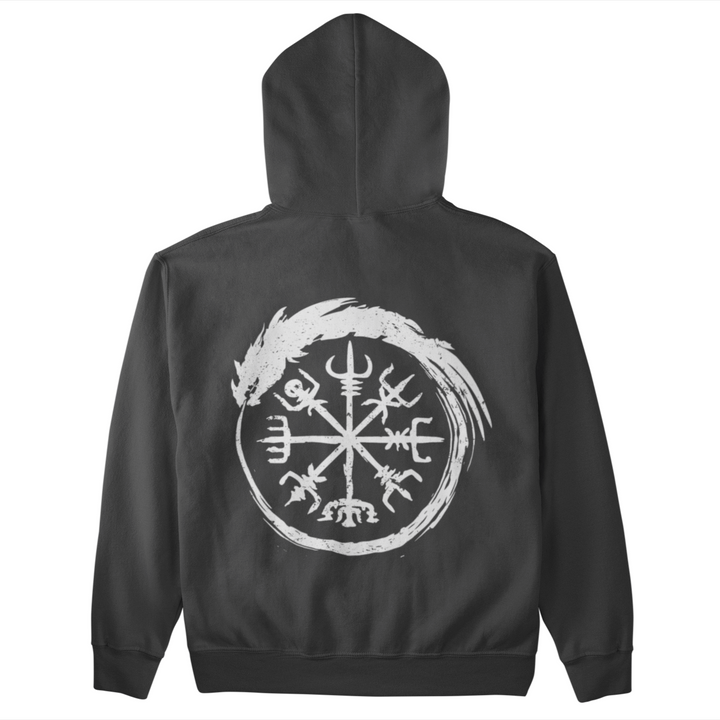 Vegvisir Schlange  - Unisex Organic Hoodie