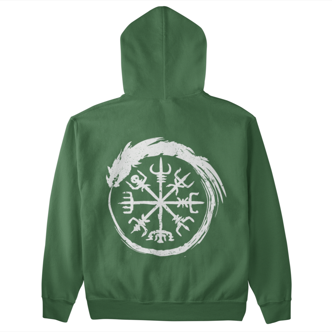 Vegvisir Schlange  - Unisex Organic Hoodie