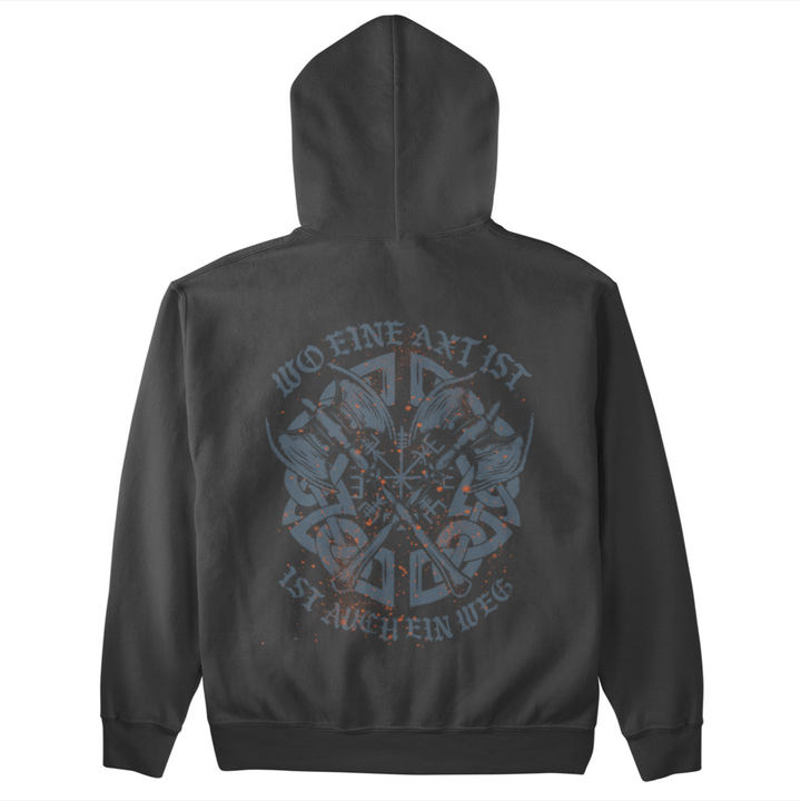 Wo eine Axt ist  - Unisex Organic Hoodie