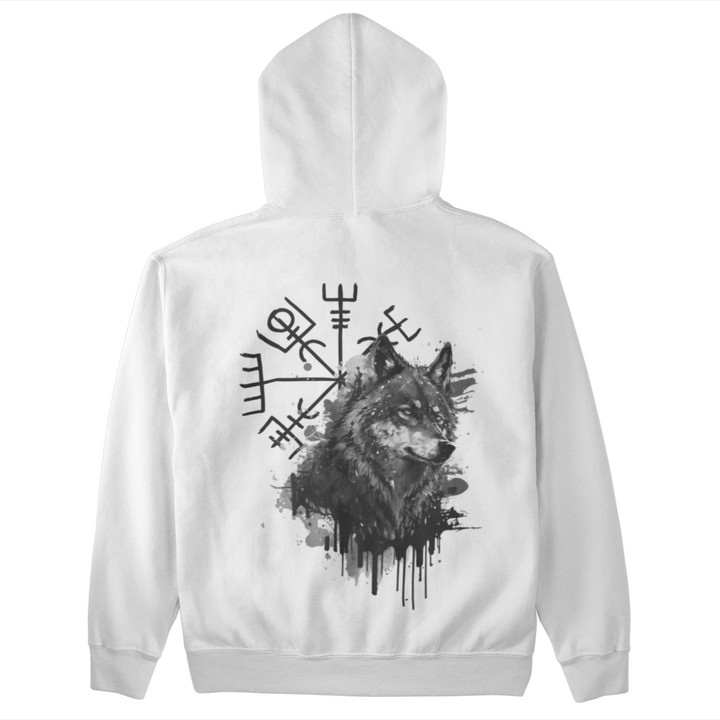 Vegvisir Wolf  - Unisex Organic Hoodie