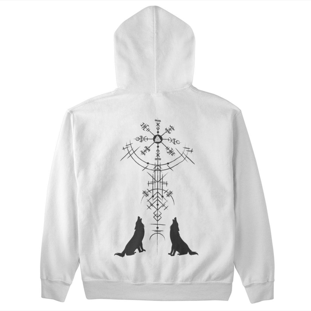 Wölfe Vegvisir  - Unisex Organic Hoodie