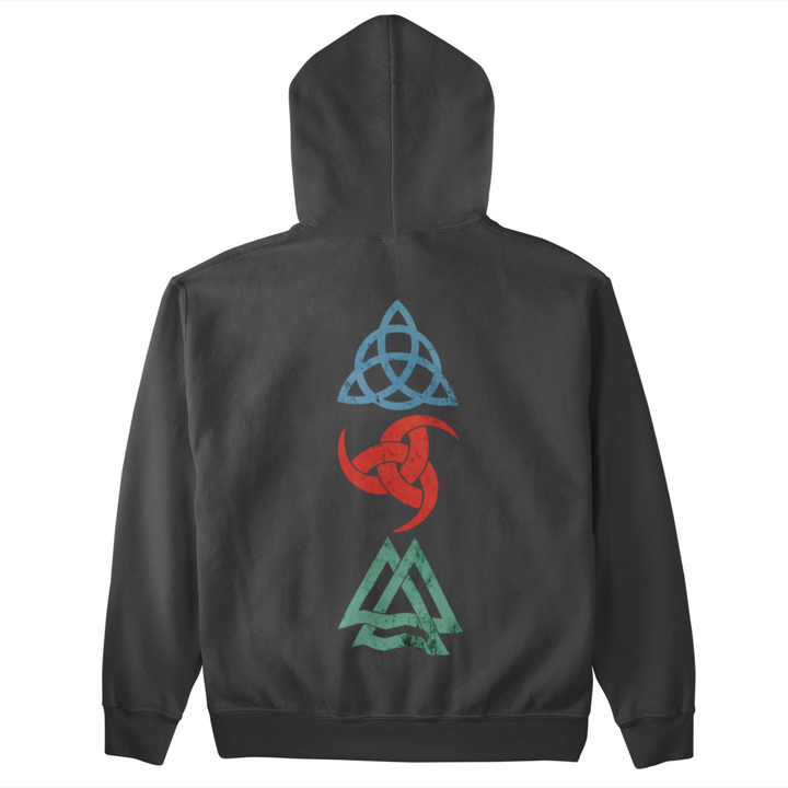 Wikinger Symbole  - Unisex Kapuzenpullover Hoodie