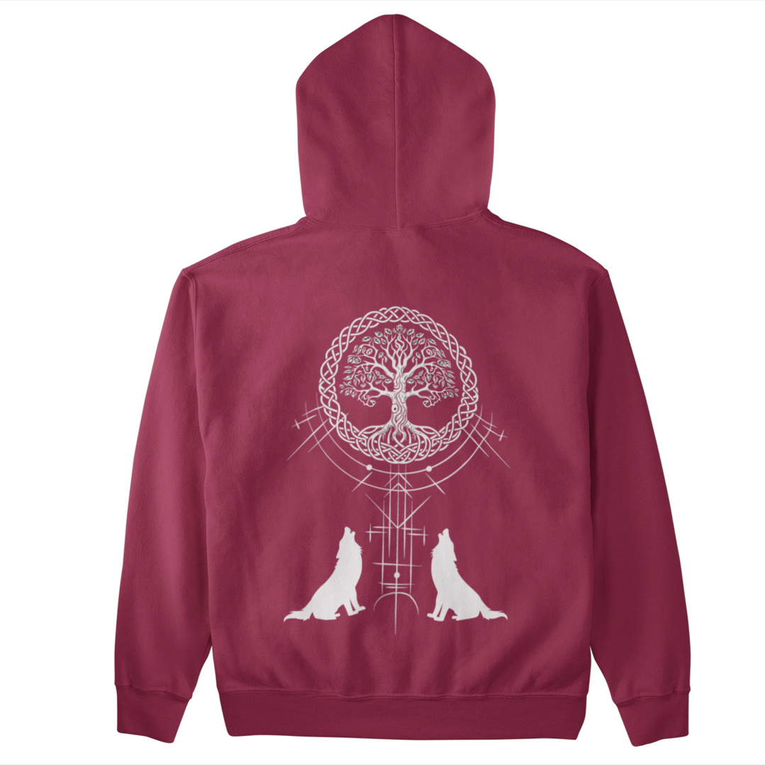 Wölfe Yggdrasil  - Unisex Organic Hoodie