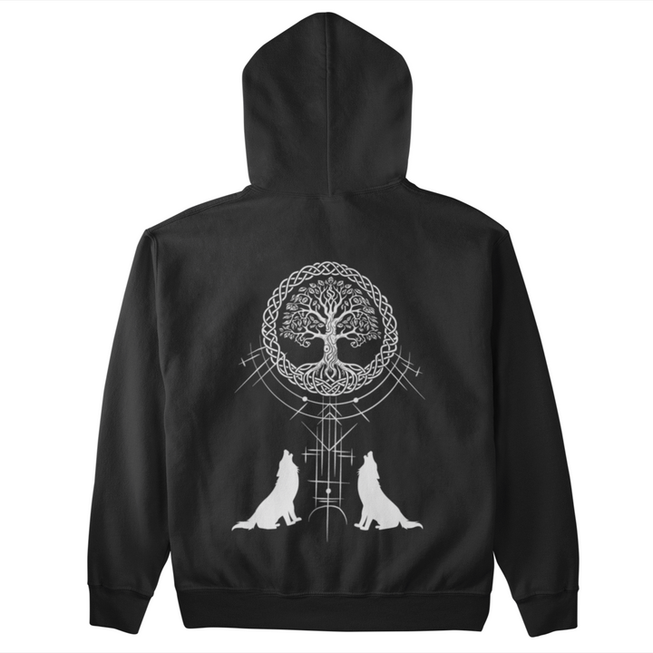 Wölfe Yggdrasil  - Unisex Organic Hoodie