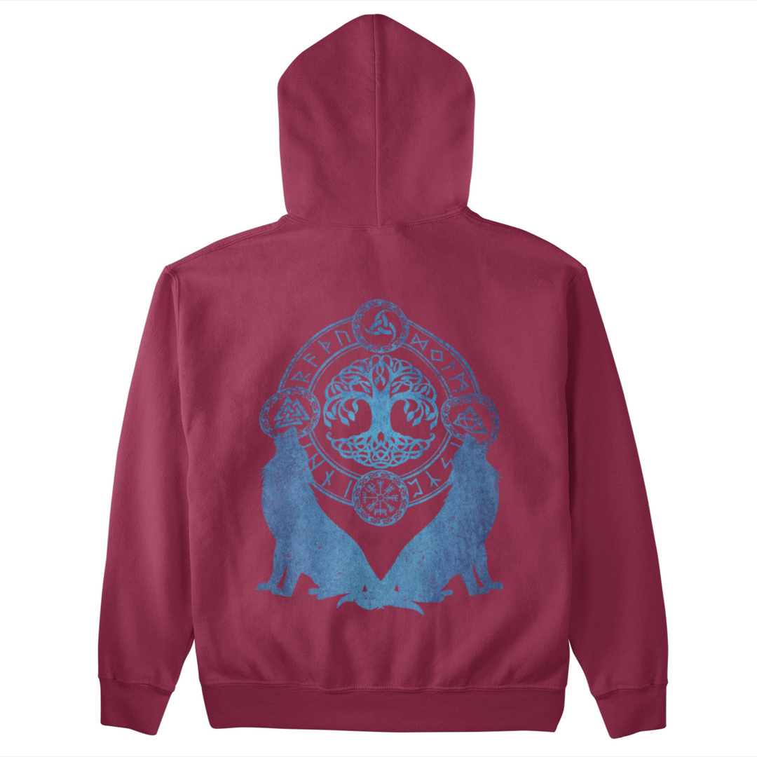 Wölfe Yggdrasil  - Unisex Organic Hoodie