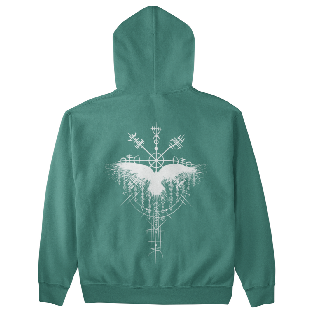 Rabe Wikingerkompass  - Unisex Kapuzenpullover Hoodie