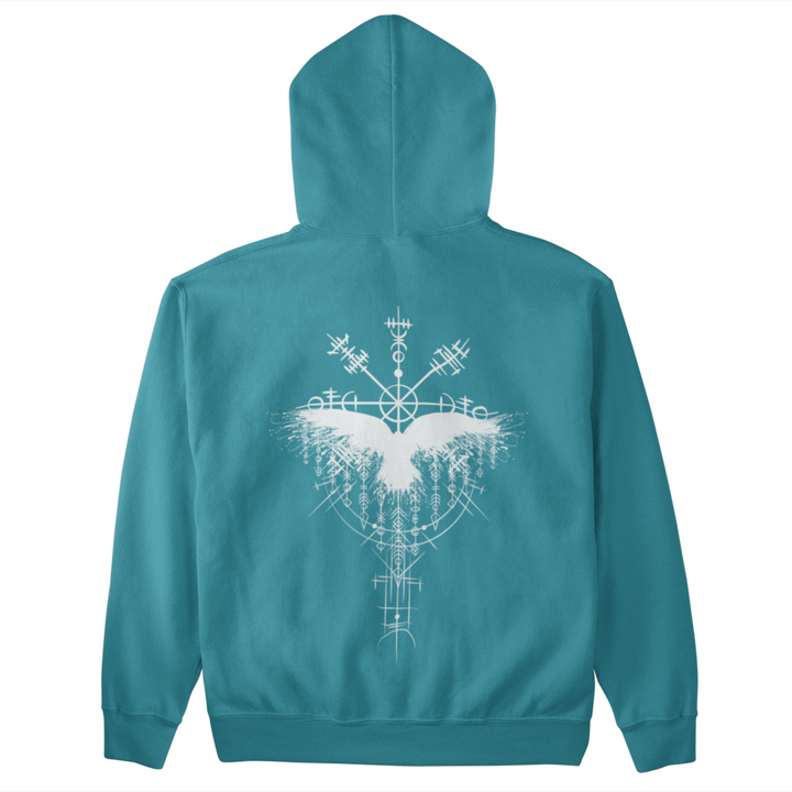 Rabe Wikingerkompass  - Unisex Kapuzenpullover Hoodie