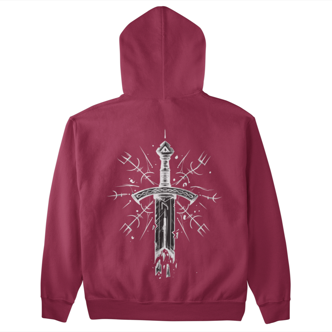 Vegvisir sword  - Unisex Organic Hoodie