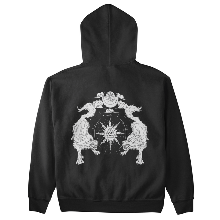 Wölfe Valknut  - Unisex Organic Hoodie