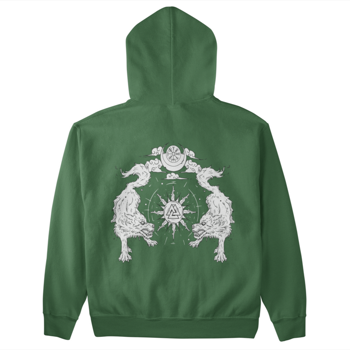 Wölfe Valknut  - Unisex Organic Hoodie