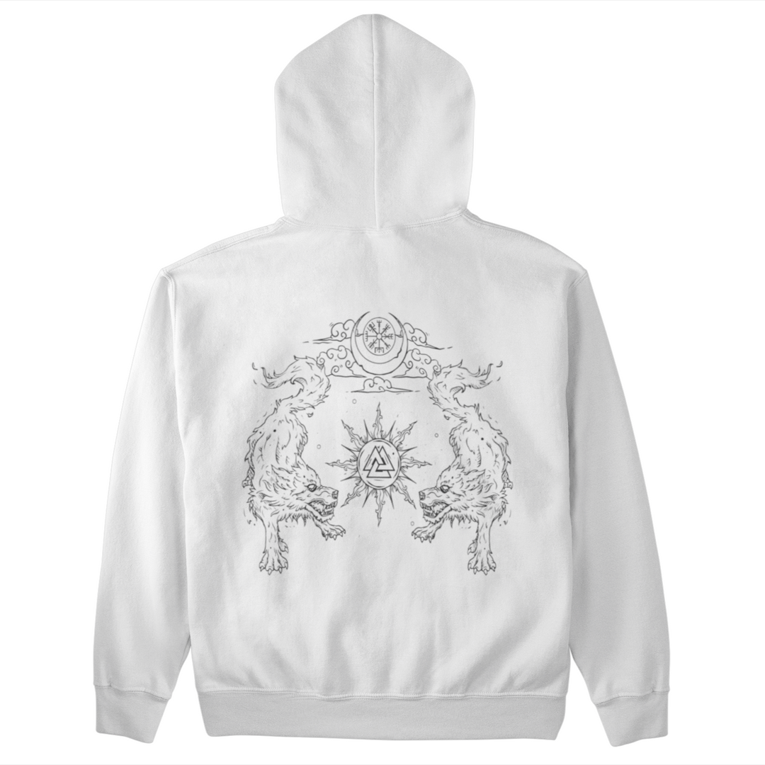 Wölfe Valknut  - Unisex Organic Hoodie