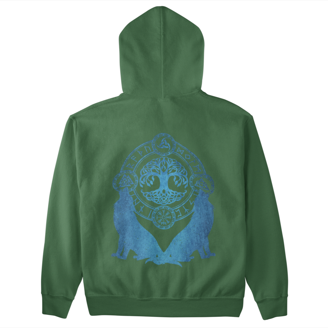 Wölfe Yggdrasil  - Unisex Organic Hoodie