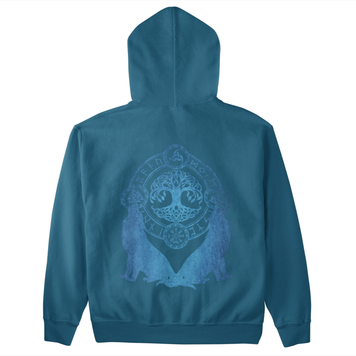 Wölfe Yggdrasil  - Unisex Organic Hoodie