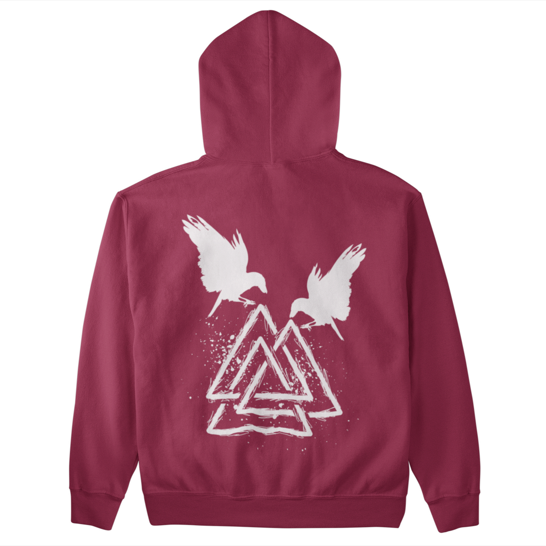 Raben Valknut   - Unisex Organic Hoodie