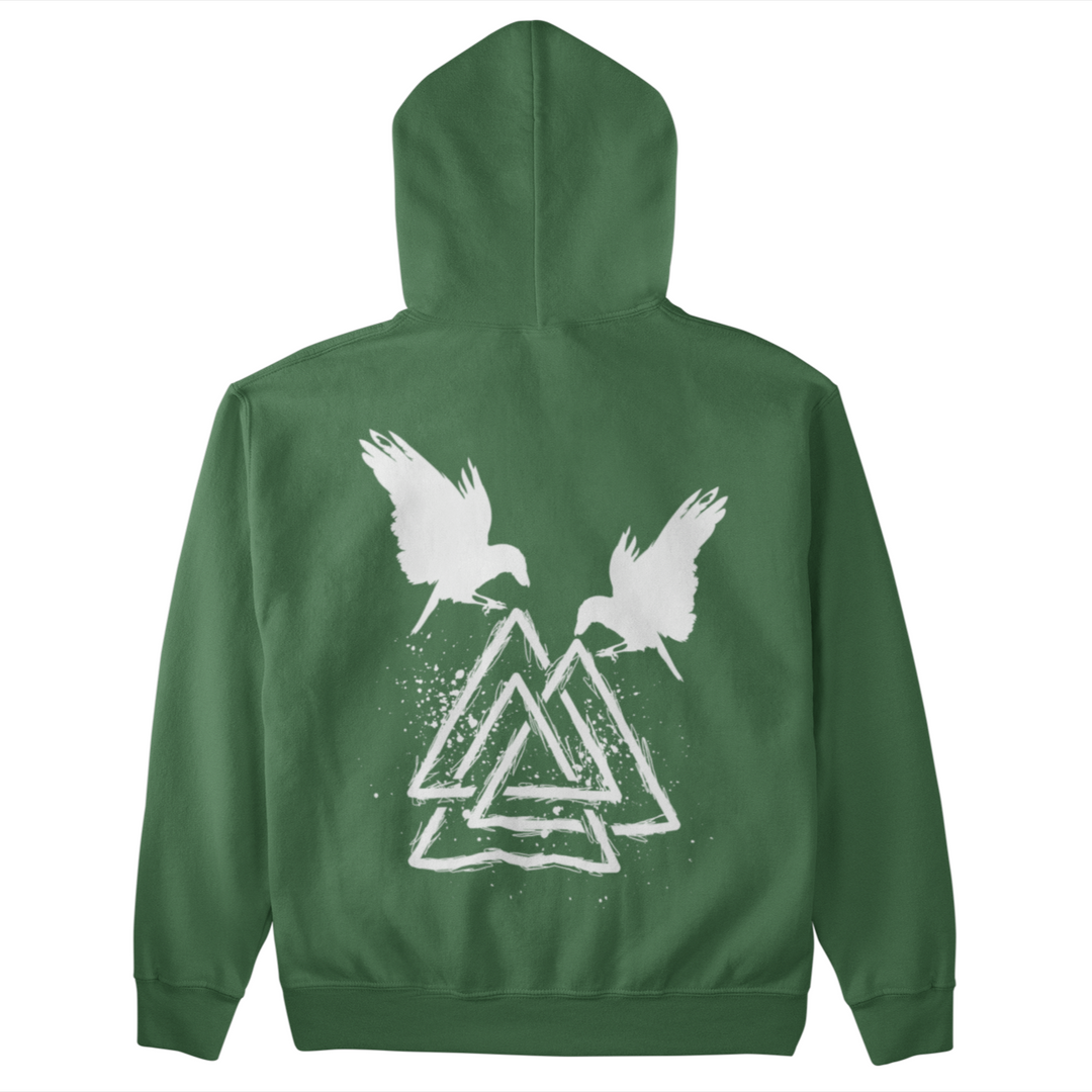 Raben Valknut   - Unisex Organic Hoodie