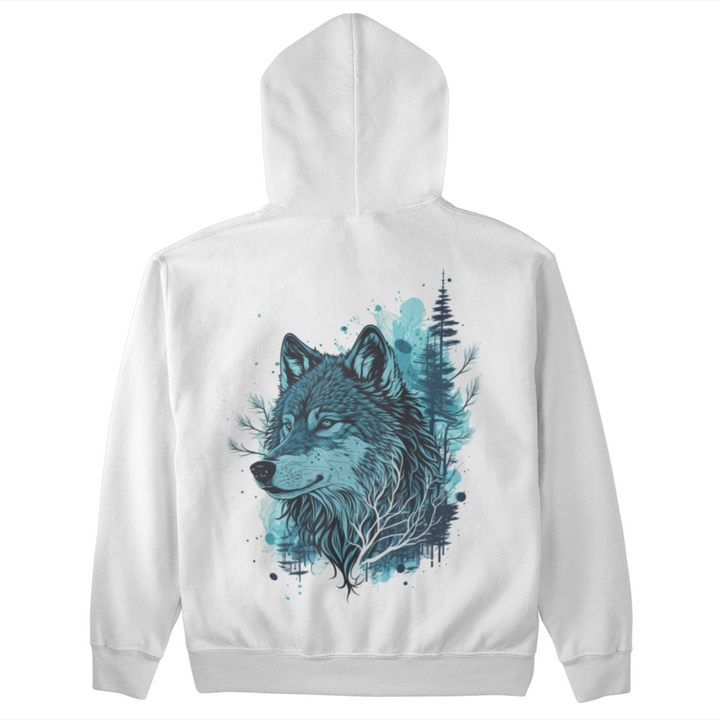 Blue Wolf  - Unisex Organic Hoodie