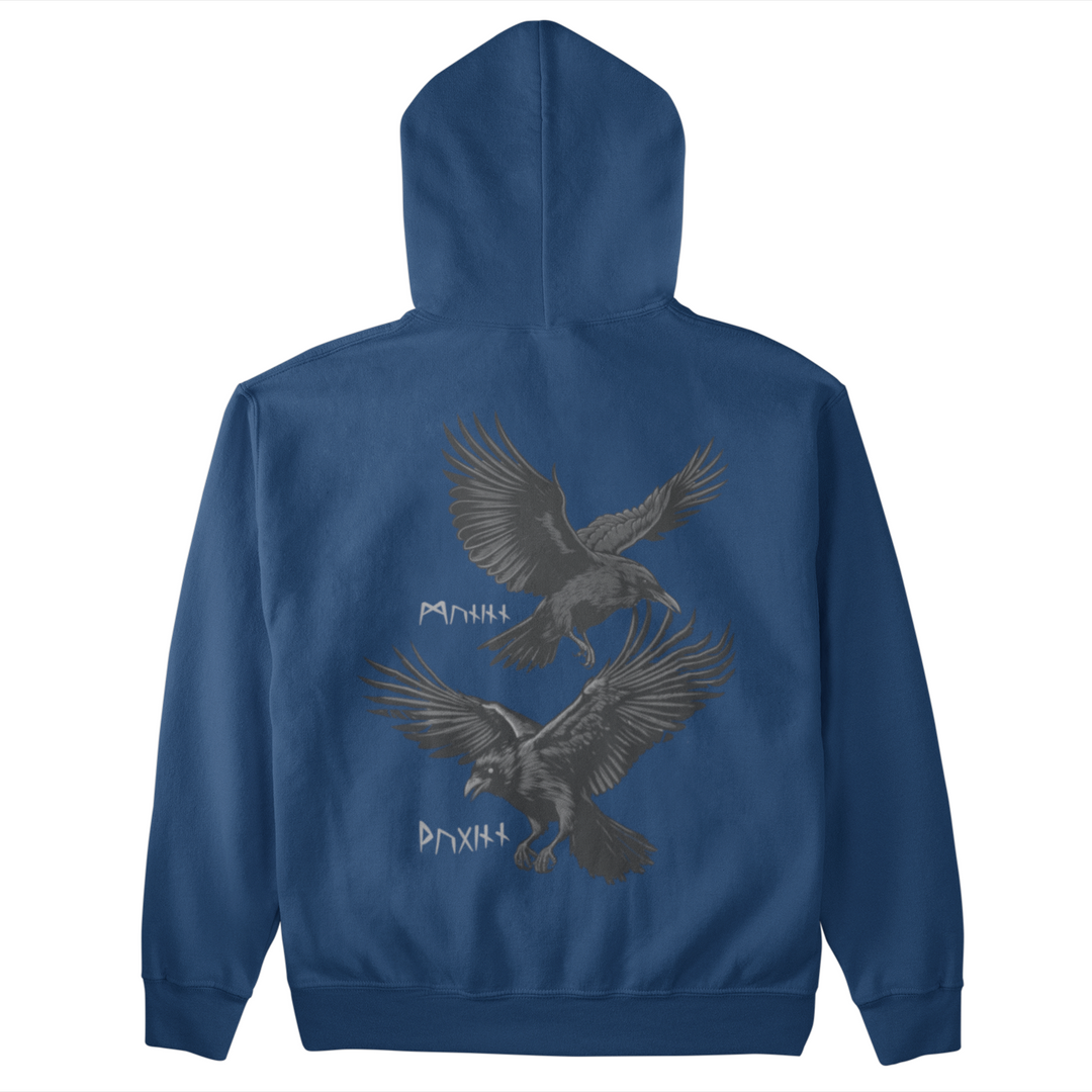 Huginn &amp; Muninn - Unisex Organic Hoodie