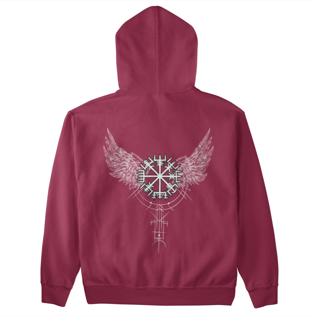 Walküre Flügel Vegvisir  - Unisex Organic Hoodie