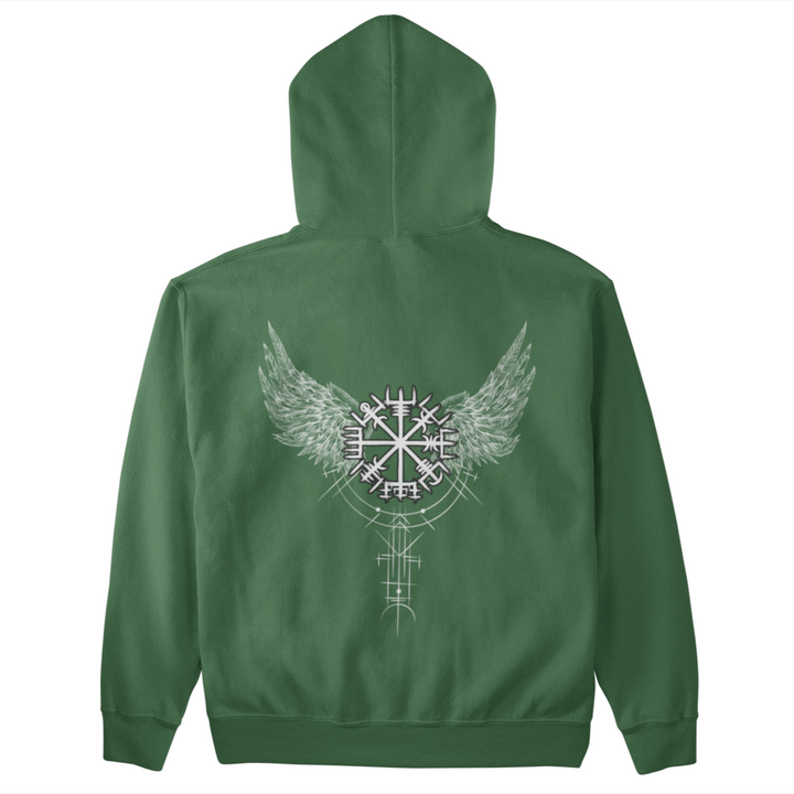 Walküre Flügel Vegvisir  - Unisex Organic Hoodie