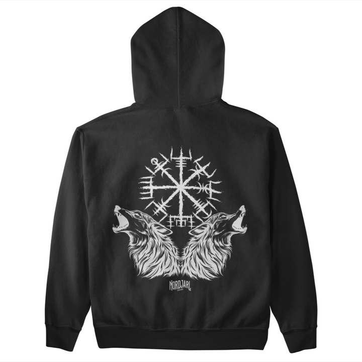 Wölfe Vegvisir  - Unisex Organic Hoodie