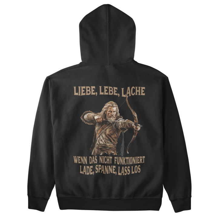 Liebe lebe Lache   - Unisex Kapuzenpullover Hoodie