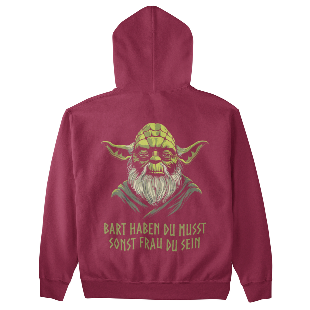 Bart haben du musst   - Unisex Kapuzenpullover Hoodie