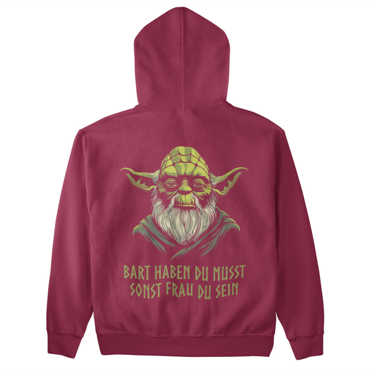 Bart haben du musst   - Unisex Kapuzenpullover Hoodie