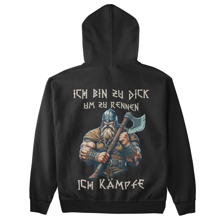 Zu dick um zu rennen   - Unisex Kapuzenpullover Hoodie