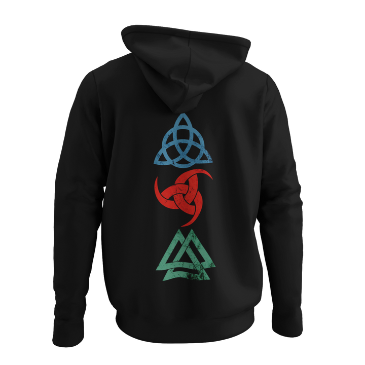 Wikinger Symbole  - Zip-Hoodie