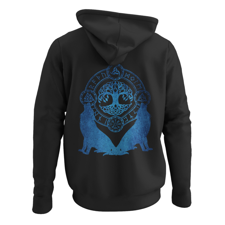 Wölfe Yggdrasil  - Zip-Hoodie