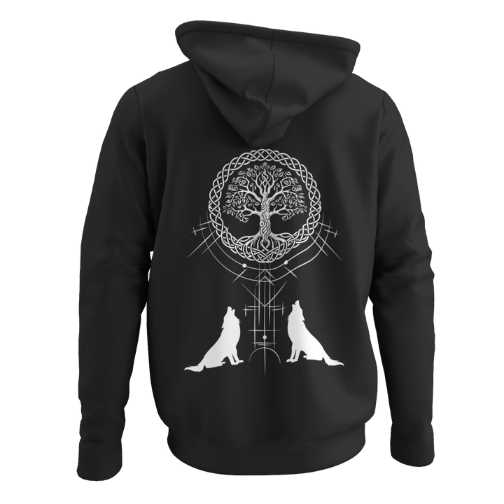 Wölfe Yggdrasil  - Zip-Hoodie