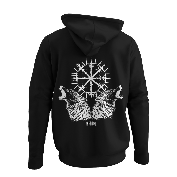 Wölfe Vegvisir  - Zip-Hoodie