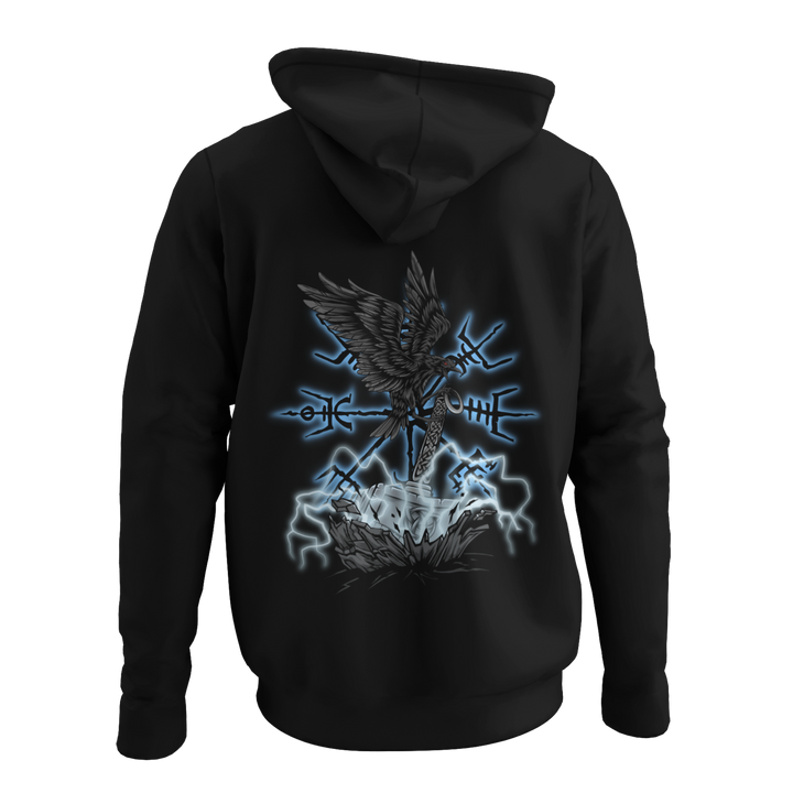 Rabe Hammer Mjölnir   - Zip-Hoodie