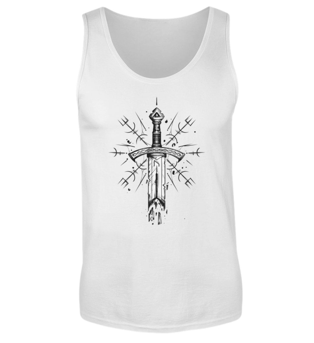 Vegvisir sword  - Herren Tanktop