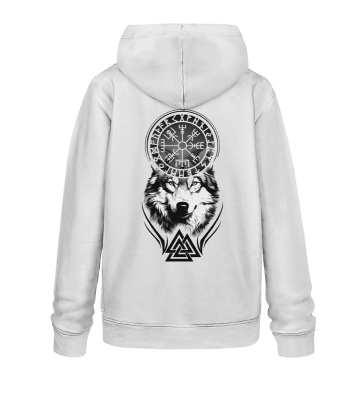 VEGVISIR WOLF - UNISEX ORGANIC HOODIE